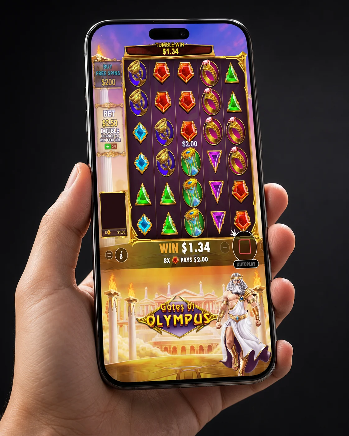 Welcome bonus activation screen